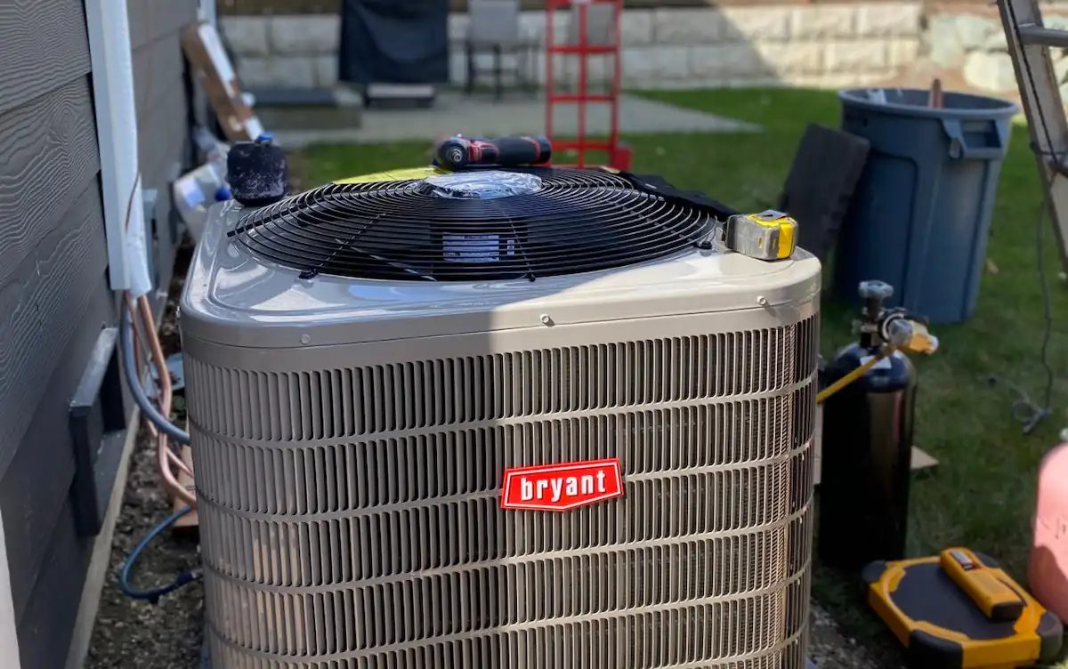 Bryant air conditioning unit installation by Goff Heating and Air Conditioning