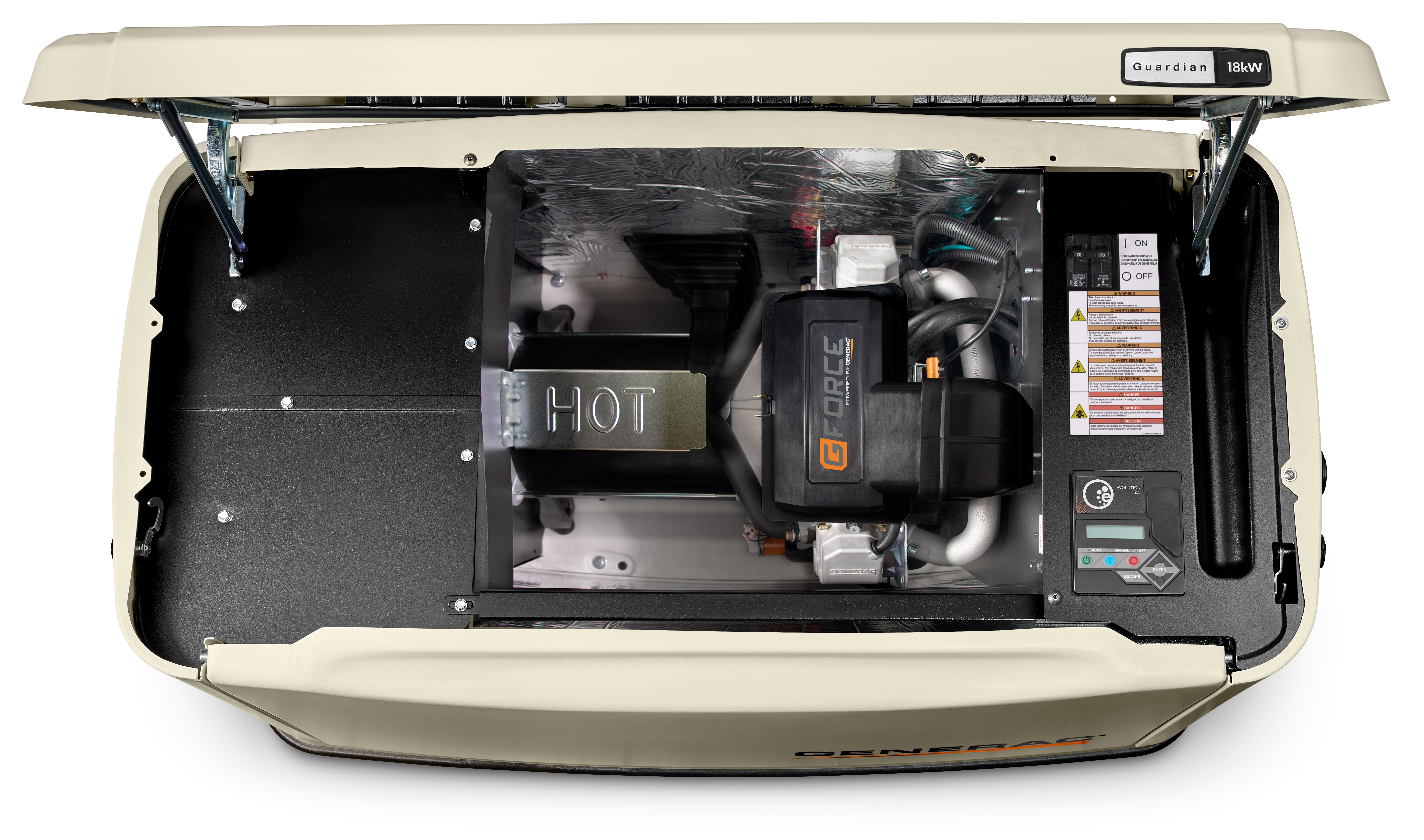 18kW Guardian Generator Top View